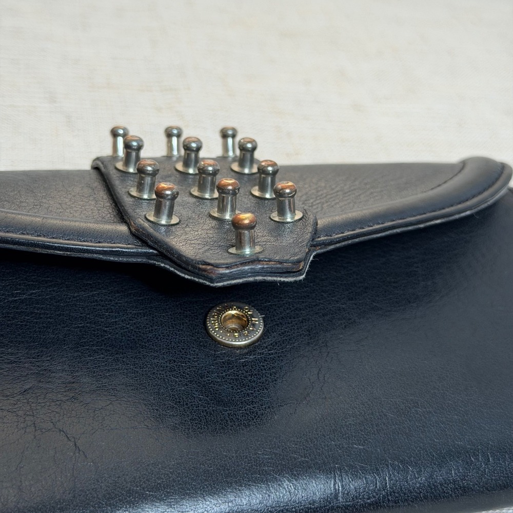Alexander McQueen Studded Leather Continental Wallet Black Made in Italy - Picture 6 of 12